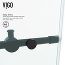 Elan 74" High x 64" Wide Sliding Frameless Shower Door with Clear Glass - image 14