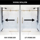 Elan 74" High x 68" Wide Sliding Frameless Shower Door with Clear Glass - image 4