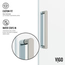 Elan 76" High x 60" Wide Sliding Frameless Shower Door with Clear Glass - image 8