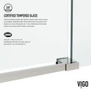 Elan 76" High x 60" Wide Sliding Frameless Shower Door with Clear Glass - image 10