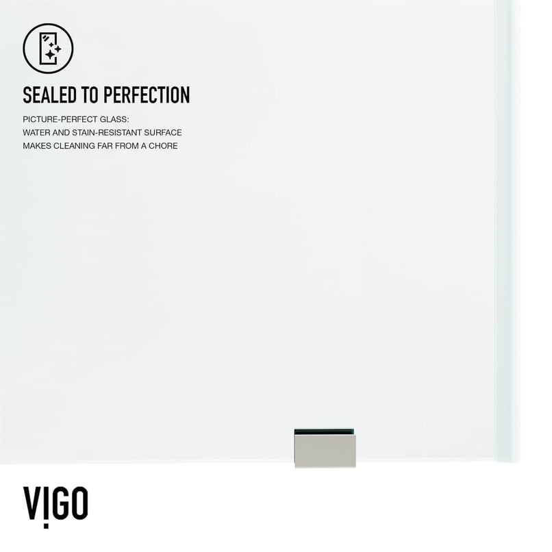 Elan 76" High x 60" Wide Sliding Frameless Shower Door with Clear Glass - image 12