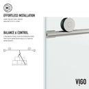 Elan 76" High x 72" Wide Sliding Frameless Shower Door with Clear Glass - image 9