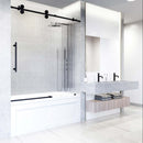 Elan 66" High x 60" Wide Sliding Frameless Tub Door with Patterned Glass - image 4