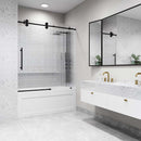 Elan 66" High x 60" Wide Sliding Frameless Tub Door with Patterned Glass - image 6