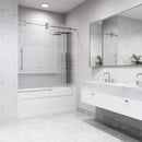 Elan 66" High x 60" Wide Sliding Frameless Tub Door with Patterned Glass - image 17