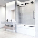 Elan 66" High x 60" Wide Sliding Frameless Tub Door with Patterned Glass - image 4