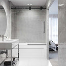 Elan 66" High x 60" Wide Sliding Frameless Tub Door with Patterned Glass - image 7