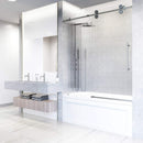 Elan 66" High x 60" Wide Sliding Frameless Tub Door with Patterned Glass - image 16