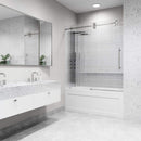Elan 66" High x 60" Wide Sliding Frameless Tub Door with Patterned Glass - image 17