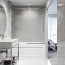 Elan 66" High x 60" Wide Sliding Frameless Tub Door with Patterned Glass - image 18