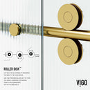 Elan 74" High x 60" Wide Sliding Frameless Shower Door with Patterned Glass - image 11