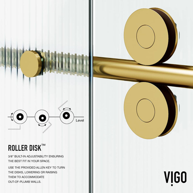 Elan 74" High x 60" Wide Sliding Frameless Shower Door with Patterned Glass - image 11