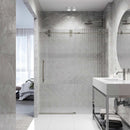 Elan 74" High x 60" Wide Sliding Frameless Shower Door with Patterned Glass - image 18