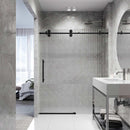 Elan 74" High x 60" Wide Sliding Frameless Shower Door with Patterned Glass - image 22