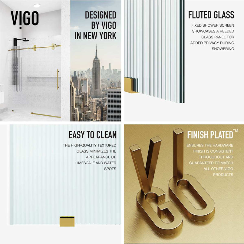 Elan 74" High x 60" Wide Sliding Frameless Shower Door with Patterned Glass - image 5