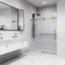 Elan 74" High x 60" Wide Sliding Frameless Shower Door with Patterned Glass - image 6
