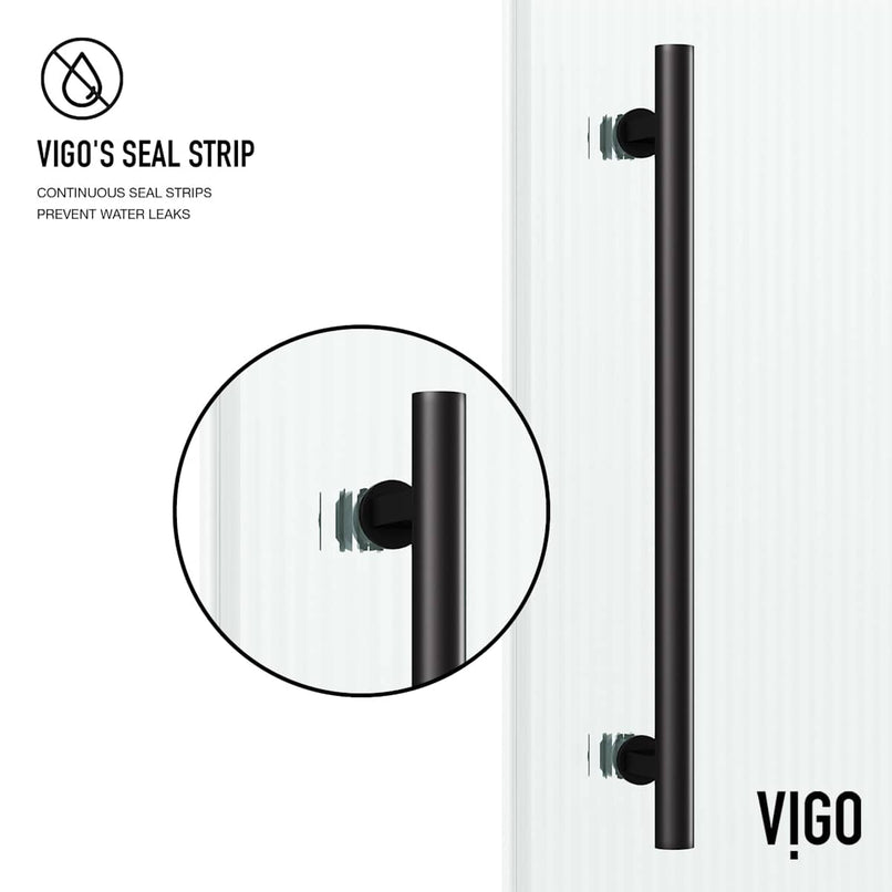 Elan 74" High x 72" Wide Sliding Frameless Shower Door with Patterned Glass - image 8