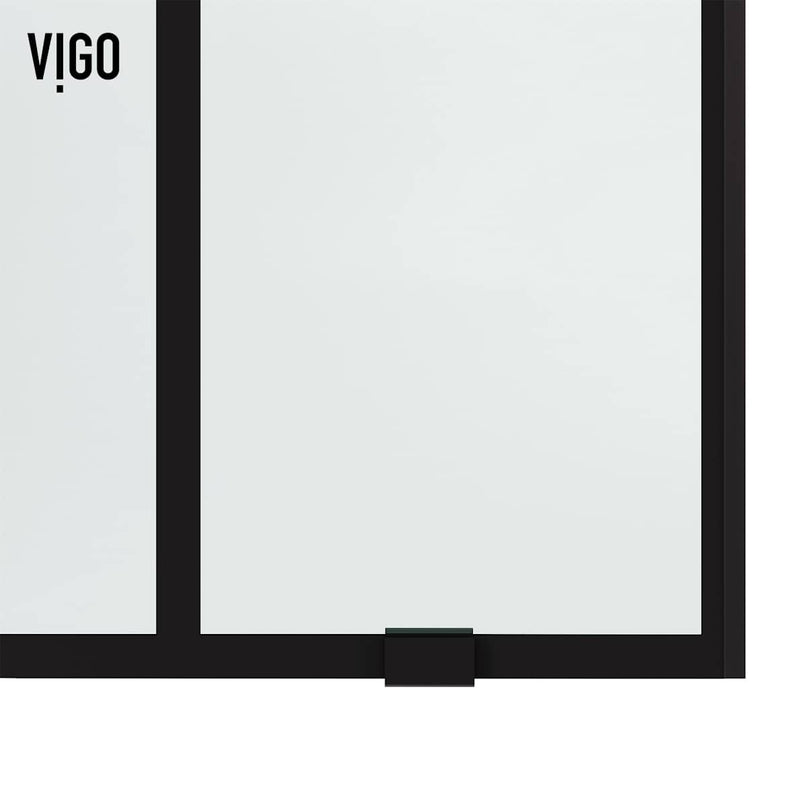 Elan 68" to 72" W x 74" H Sliding Frameless Shower Door with 3/8" Clear Grid Glass - image 12