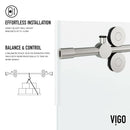 Elan 66" High x 60" Wide Sliding Frameless Tub Door with Clear Glass - image 13