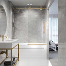 Elan 66" High x 60" Wide Sliding Frameless Tub Door with Clear Glass - image 20