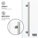 Elan 74" High x 60" Wide Sliding Frameless Shower Door with Clear Glass - image 11