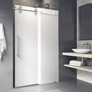 Elan 74" High x 60" Wide Sliding Frameless Shower Door with Frosted Glass - image 7