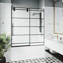 Elan 66" High x 60" Wide Sliding Frameless Tub Door with Clear Glass - image 5