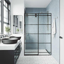 Elan 74" High x 60" Wide Sliding Frameless Shower Door with Clear Glass - image 7