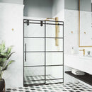 Elan 74" High x 64" Wide Sliding Frameless Shower Door with Clear Glass - image 5