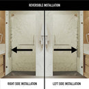 Pirouette 72" High x 36" Wide Pivot Frameless Shower Door with Clear Glass - image 4