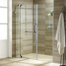 Piroutte 72" High x 48" Wide Pivot Frameless Shower Door with Clear Glass - image 7