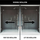 Piroutte 72" High x 60" Wide Pivot Frameless Shower Door with Clear Glass - image 4