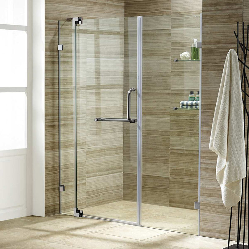 Piroutte 72" High x 66" Wide Pivot Frameless Shower Door with Clear Glass - image 7