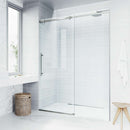 Luca 79" High x 60" Wide Sliding Frameless Shower Door with Clear Glass - image 3