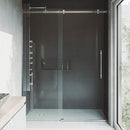 Luca 79" High x 60" Wide Sliding Frameless Shower Door with Clear Glass - image 6