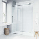Luca 79" High x 60" Wide Sliding Frameless Shower Door with Clear Glass - image 15
