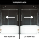 Luca 58" High x 60" Wide Sliding Frameless Tub Door with Clear Glass - image 4