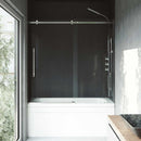 Luca 58" High x 60" Wide Sliding Frameless Tub Door with Clear Glass - image 7