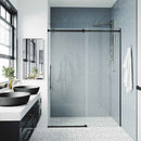 Luca 79" High x 60" Wide Sliding Frameless Shower Door with Clear Glass - image 6