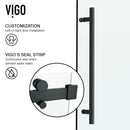 Luca 79" High x 60" Wide Sliding Frameless Shower Door with Clear Glass - image 8