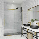 Luca 79" High x 60" Wide Sliding Frameless Shower Door with Clear Glass - image 15