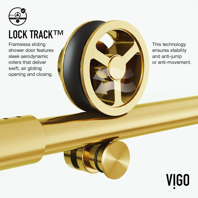 Elan Cass 76" High x 48" Wide Sliding Frameless Shower Door with Clear Glass - image 12