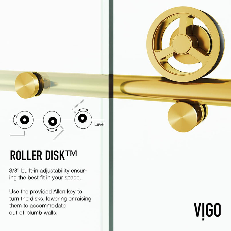 Elan Cass 76" High x 48" Wide Sliding Frameless Shower Door with Clear Glass - image 13