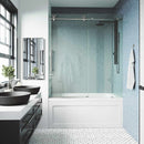 Elan Cass 66" High x 60" Wide Sliding Frameless Tub Door with Clear Glass - image 3