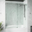 Elan Cass 66" High x 60" Wide Sliding Frameless Tub Door with Clear Glass - image 4