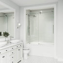 Elan Cass 66" High x 60" Wide Sliding Frameless Tub Door with Clear Glass - image 7