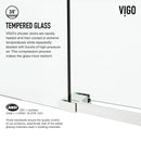 Elan Cass 66" High x 60" Wide Sliding Frameless Tub Door with Clear Glass - image 9