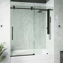 Elan Cass 66" High x 60" Wide Sliding Frameless Tub Door with Clear Glass - image 21