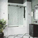 Elan Cass 66" High x 60" Wide Sliding Frameless Tub Door with Clear Glass - image 22