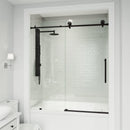 Elan Cass 66" High x 60" Wide Sliding Frameless Tub Door with Clear Glass - image 23